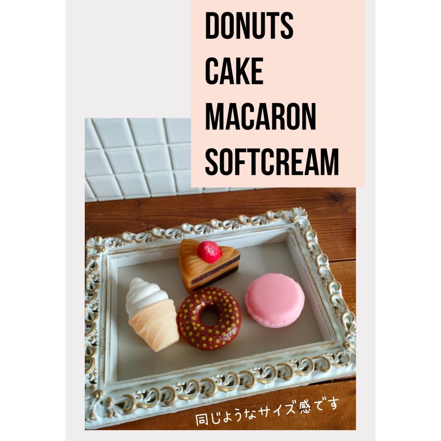 メニュー表にお名前入れ可 ソフトクリーム ケーキ 3種類6個セット