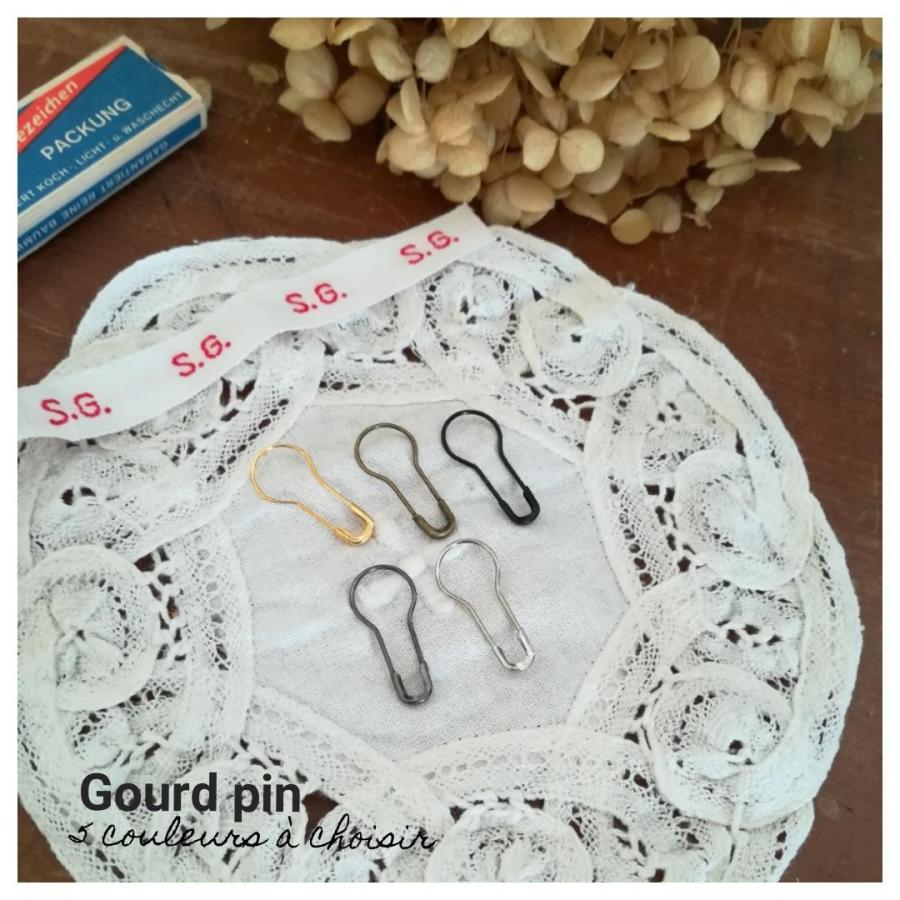 選べる5色 値札 タグにひょうたんピン30個セット 編み物マーカー