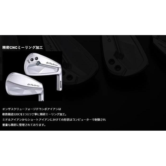 Muziik On The Screw Combo Muscle Iron ムジーク オンザスクリュ コンボ マッスル アイアン 7-A (5本セット)+ カスタムシャフト装着！の画像