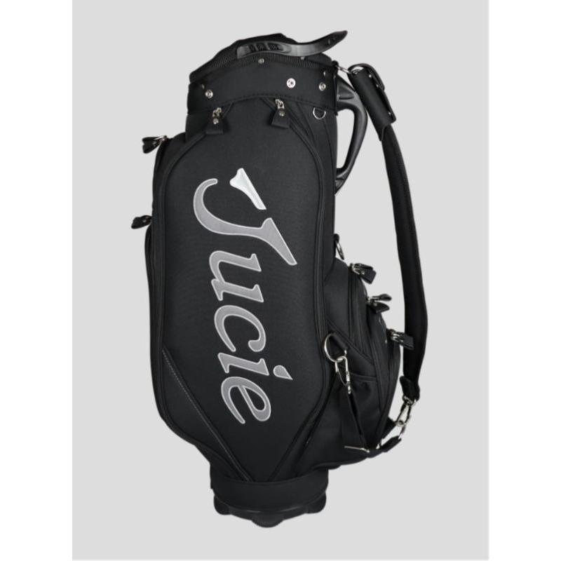ジューシーゴルフキャリーバック新年限定価格！ 未使用JUCIE スタンドバッグ JUCIE Tour Lite Bag BLACK ジューシー ツアー支給品 ライトバッグ