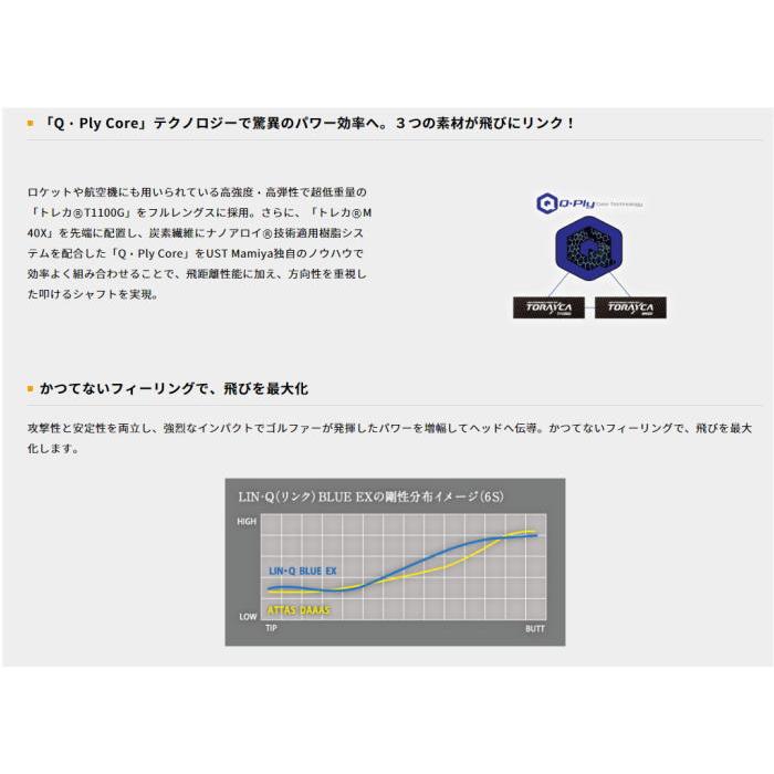 Muziik DD2 HEAVEN用 ムジーク スリーブ付シャフト LIN-Q BLUE