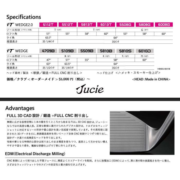 Jucie tT wedge2.0 ジューシー tTウェッジ2.0 ヘッド単体 + カスタム