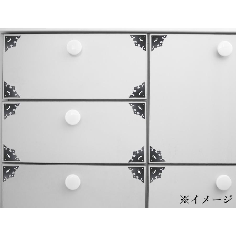 飾り金具 三角／民芸2号戸隅（B）小 時代色【4枚入り】日本製