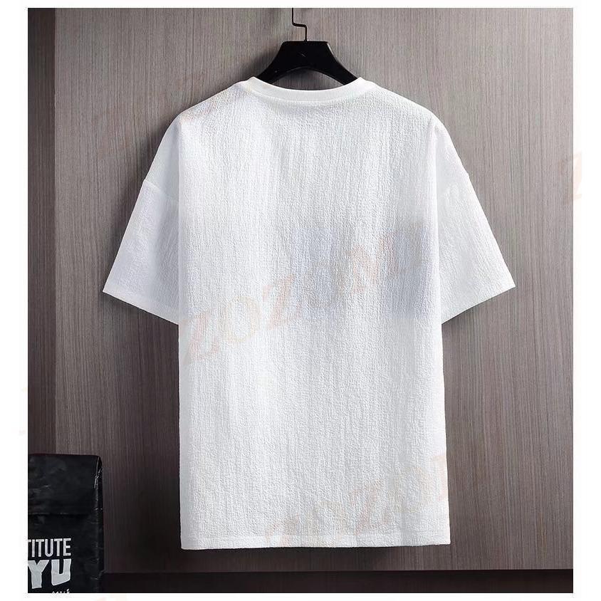 Tシャツ メンズ 半袖 トップス カットソー クルーネック 丸首 大きいサイズ カジュアル ゆったり 父の日｜wasabi-store｜08