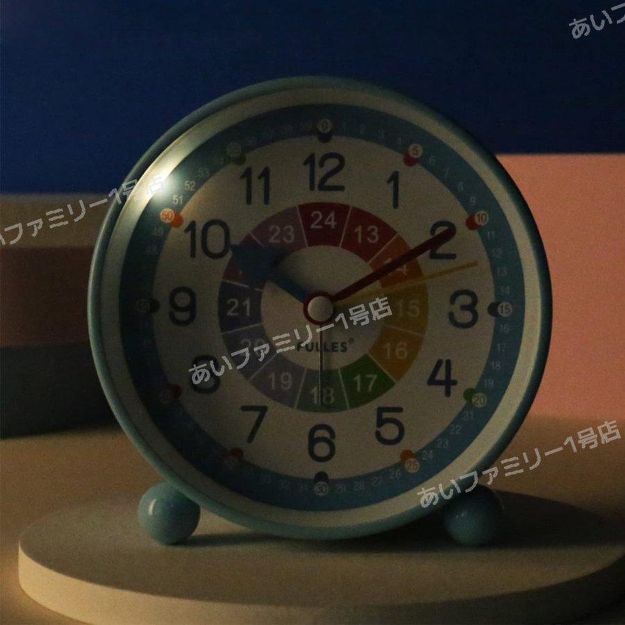 目覚まし時計 子供 知育 部屋 かわいい 24時間表示 静音 置き時計 おしゃれ 光 大容量 起きれる 北欧 おしゃれ 学習時計 知育時計 見やすい プレゼント｜wasabi-store｜06