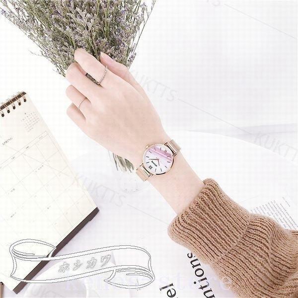 腕時計レディース防水ステンレスベルトおしゃれかわいいウォッチ美しい金属シンプルカジュアル｜wasabi-store｜10