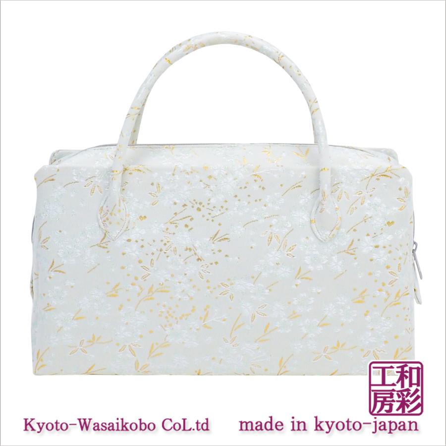 西陣織金襴オリジナル和装バッグ「総柄 利休バック」me194｜wasai-kobo｜02