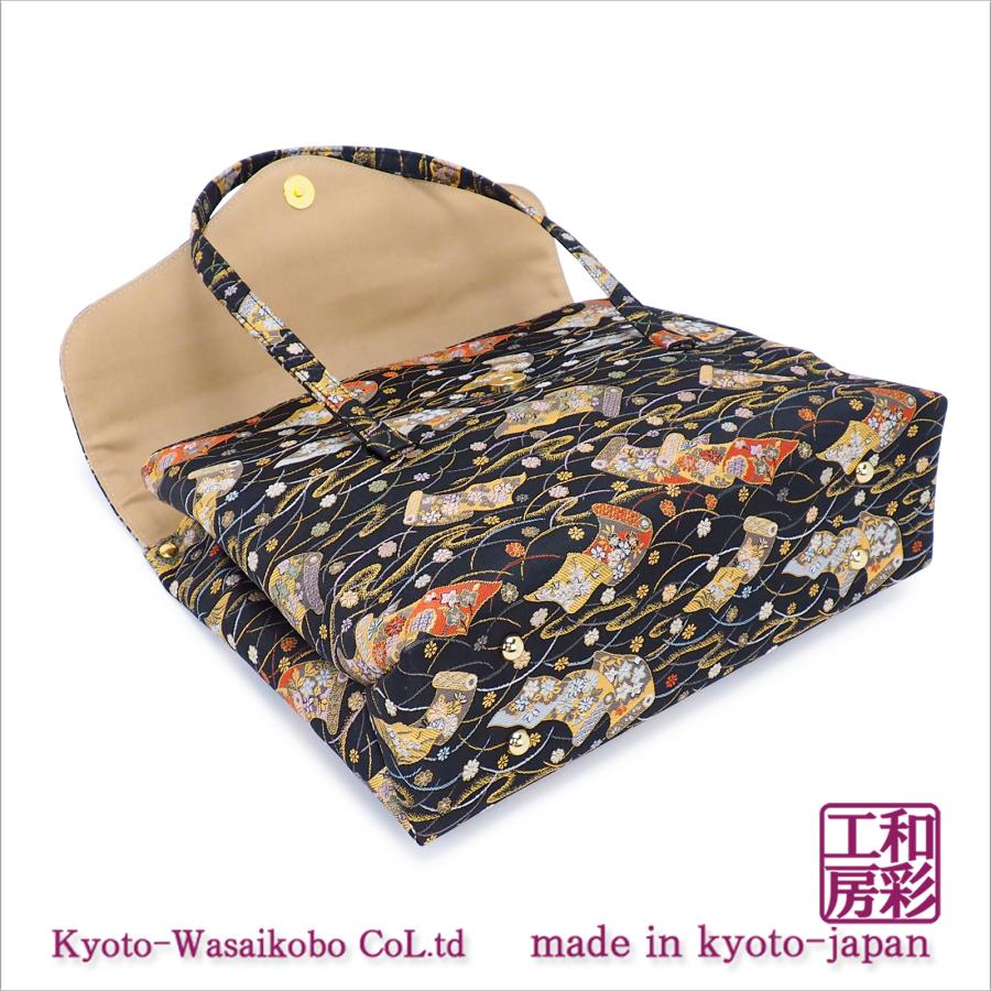 西陣織金襴オリジナル和装バッグ「横長被せ」mj-171｜wasai-kobo｜04