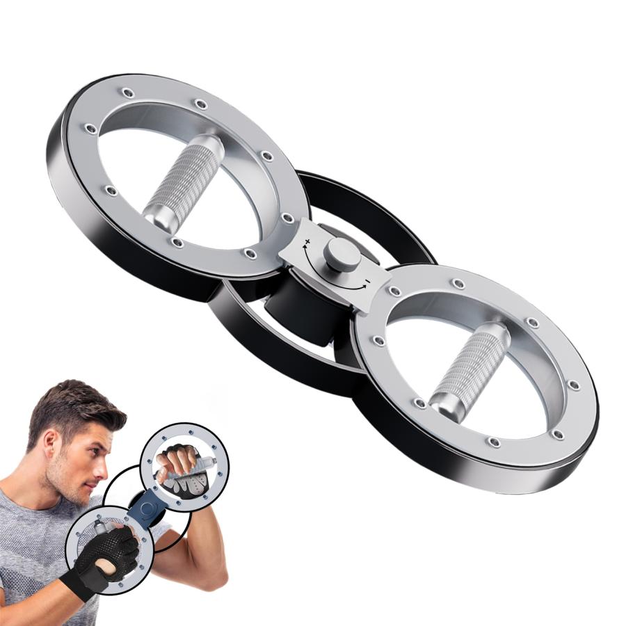 SORAMOVE バーンマシン｜パワーマシン アームワークアウト 回転トレーナー【360°左右独立回転 負荷可変ノブ 鋼製ローレットグリップ】筋トレ コンパクト | 