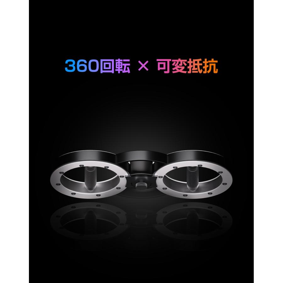 SORAMOVE バーンマシン｜パワーマシン アームワークアウト 回転トレーナー【360°左右独立回転 負荷可変ノブ 鋼製ローレットグリップ】筋トレ コンパクト |  | 01