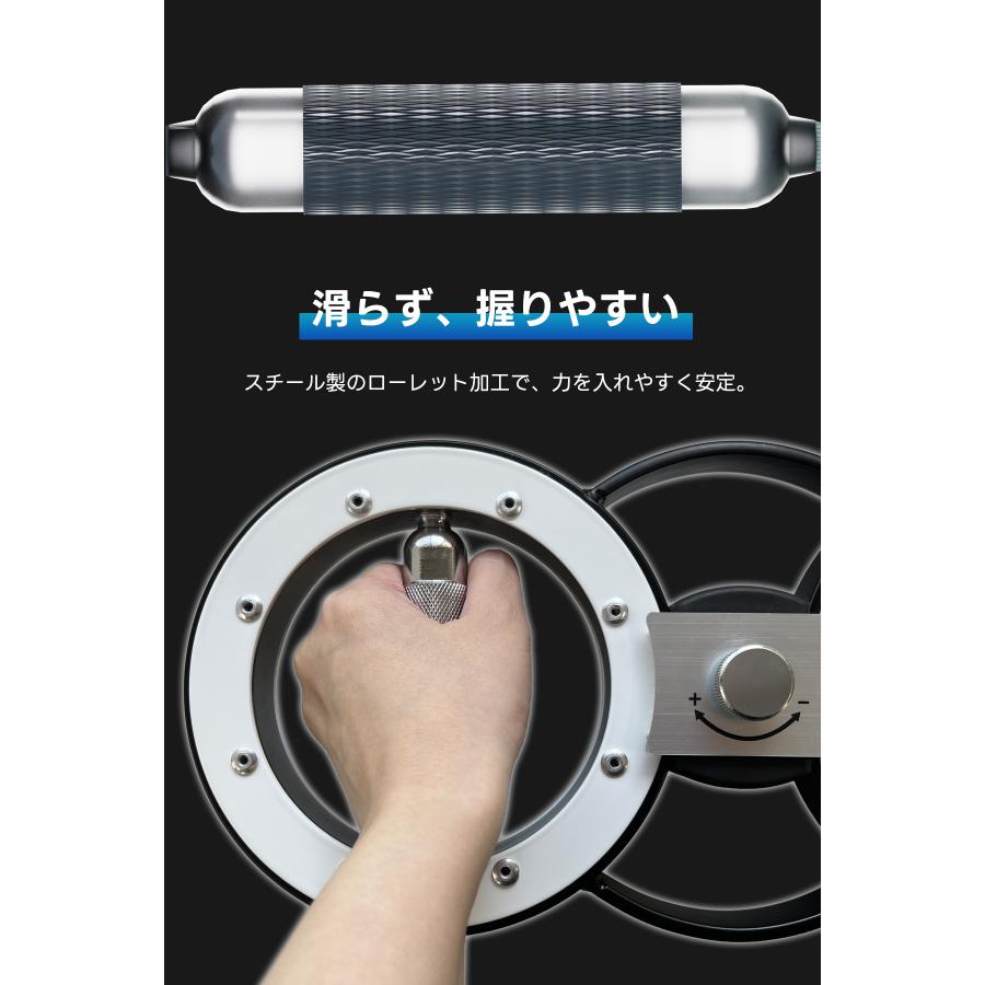 SORAMOVE バーンマシン｜パワーマシン アームワークアウト 回転トレーナー【360°左右独立回転 負荷可変ノブ 鋼製ローレットグリップ】筋トレ コンパクト |  | 08