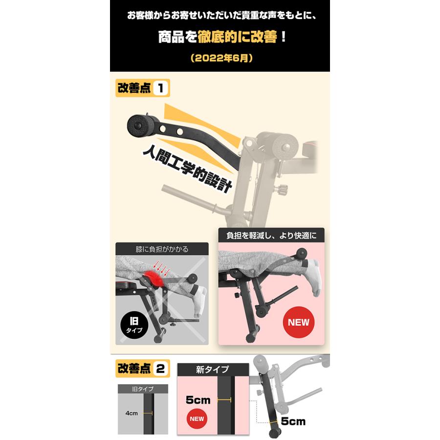 トレーニングベンチ レッグエクステンション＆レッグカール機能搭載 【フラット/インクライン/シットアップ】マルチトレーニングマシン MK035C｜wasai｜07