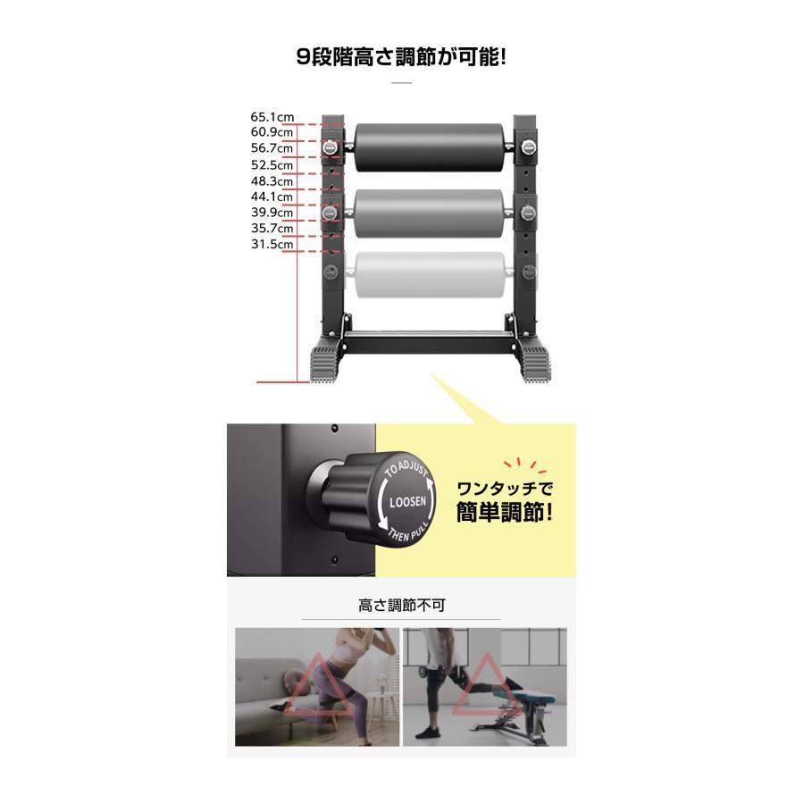 WASAI(ワサイ) ブルガリアンスクワットスタンド 9段階調整 耐荷重300kg