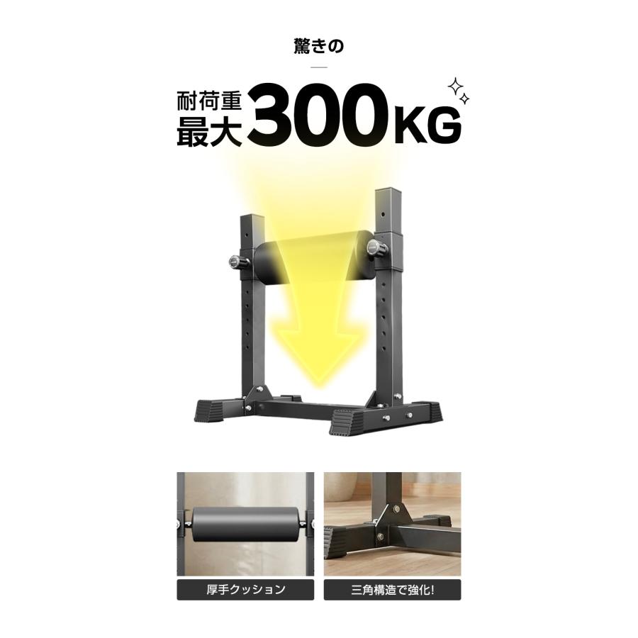 WASAI(ワサイ) ブルガリアンスクワットスタンド 9段階調整 耐荷重300kg