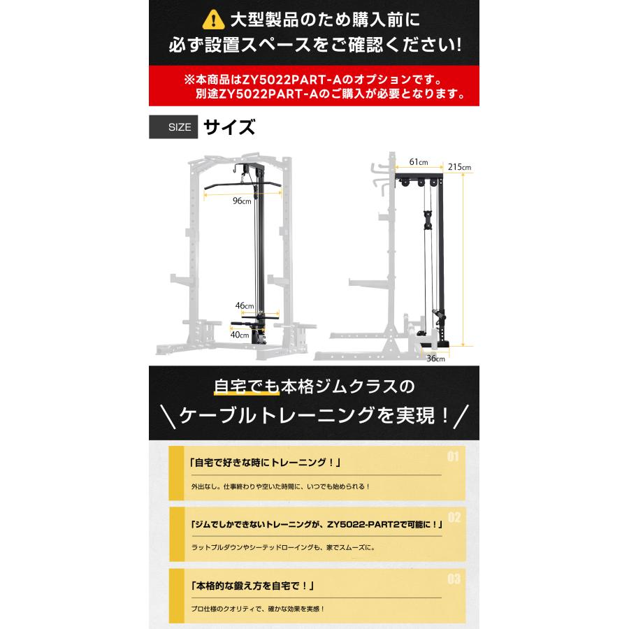 WASAI(ワサイ) ZY5022専用オプション ラットプルダウン ラットタワー