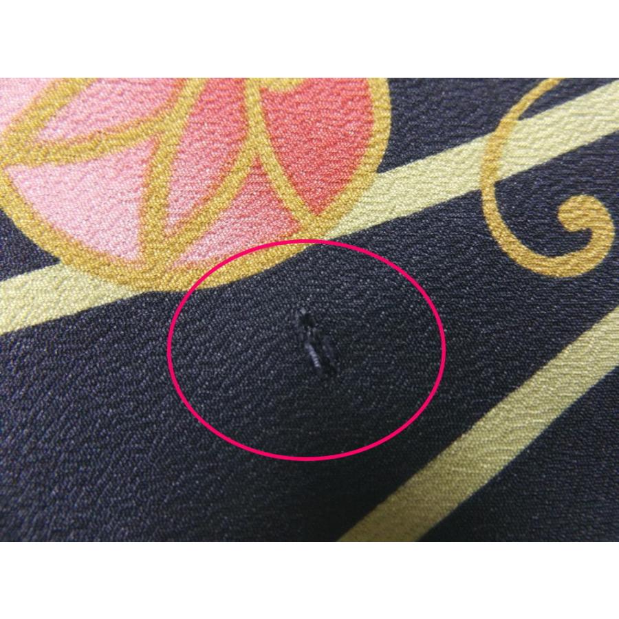 訳有り 少難あり 着物 洗える 袷 小紋 ｈ ｌ 半巾帯 細帯 リバーシブル 2点セット 黒色地蔦小花ライン フリー Akhobs 21 最新和服 和雑貨 和さくら庵 通販 Yahoo ショッピング