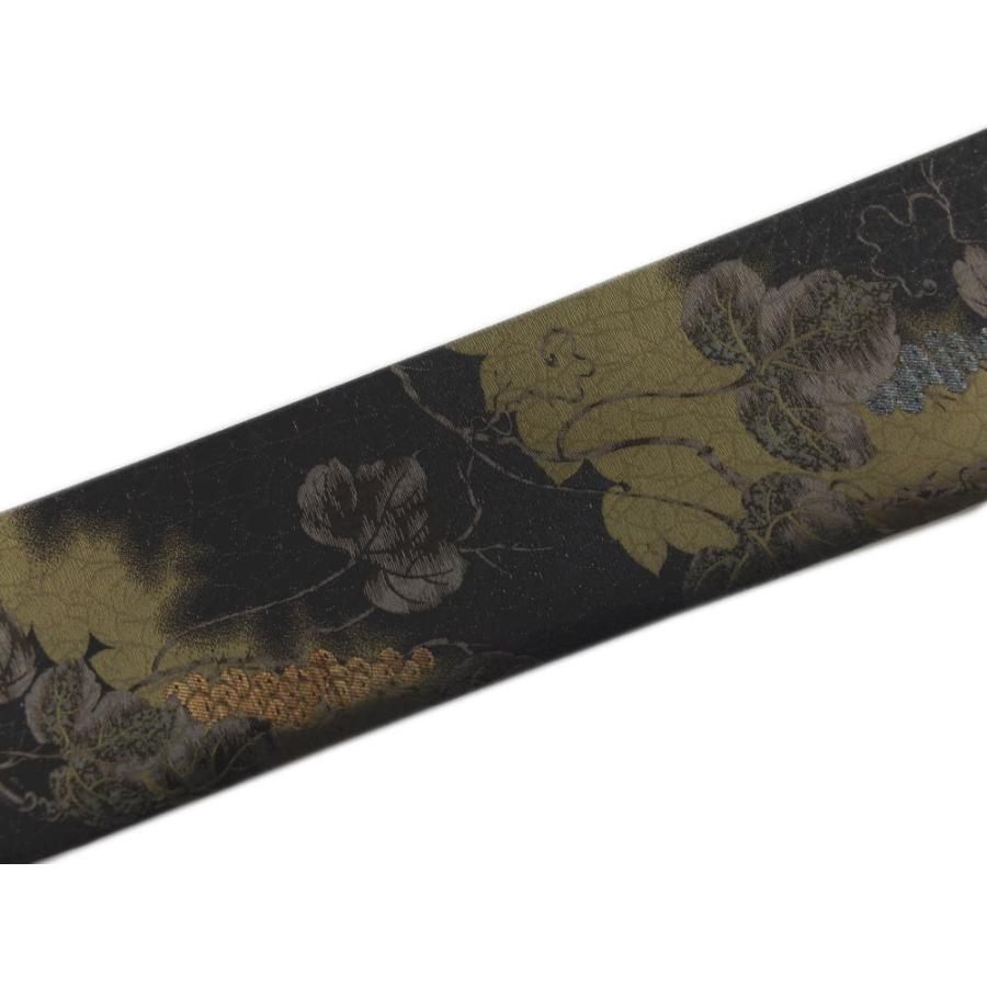 袋帯 正絹 西陣織 お仕立上がり 訪問着 付下げ 色無地 着物 六通柄 墨