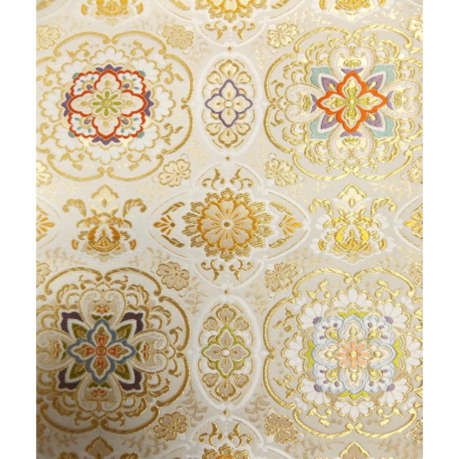 袋帯 正絹 西陣織 お仕立上がり 留袖 訪問着 着物 六通柄 オフホワイト  