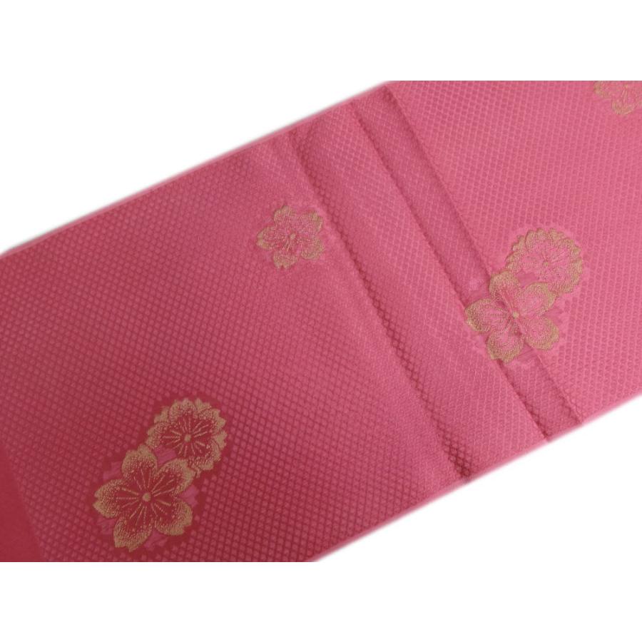 訳有り 少難あり】 帯揚げ 帯上げ 正絹 金糸縫い取り刺繍入り 菱織織 