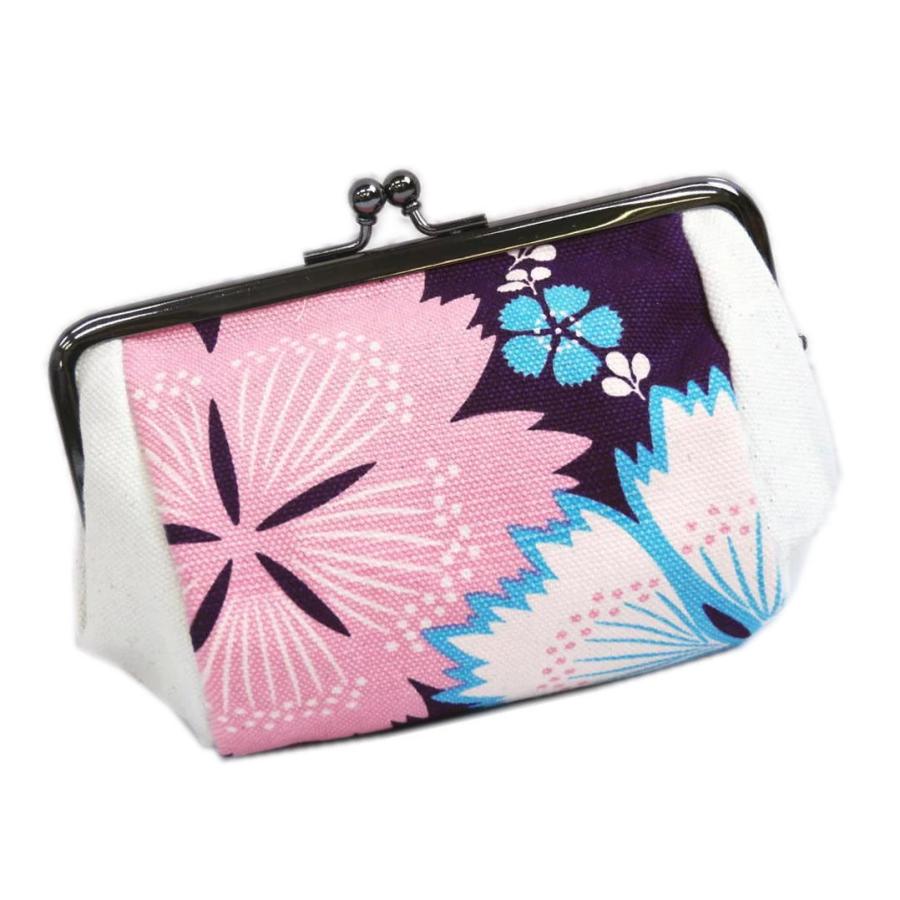 がま口 ポーチ お化粧 コスメ 財布 小銭入れ 帆布 撫子 日本製 和柄 女性用 Gsfgp 6 最新和服 和雑貨 和さくら庵 通販 Yahoo ショッピング