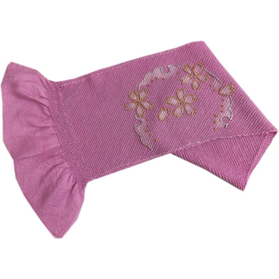 格安販売の 帯揚げ 帯上げ 帯あげ 薄い紫地に白の桜の刺繍 京都 衿秀 着物 レディース Kids At Jacobs De