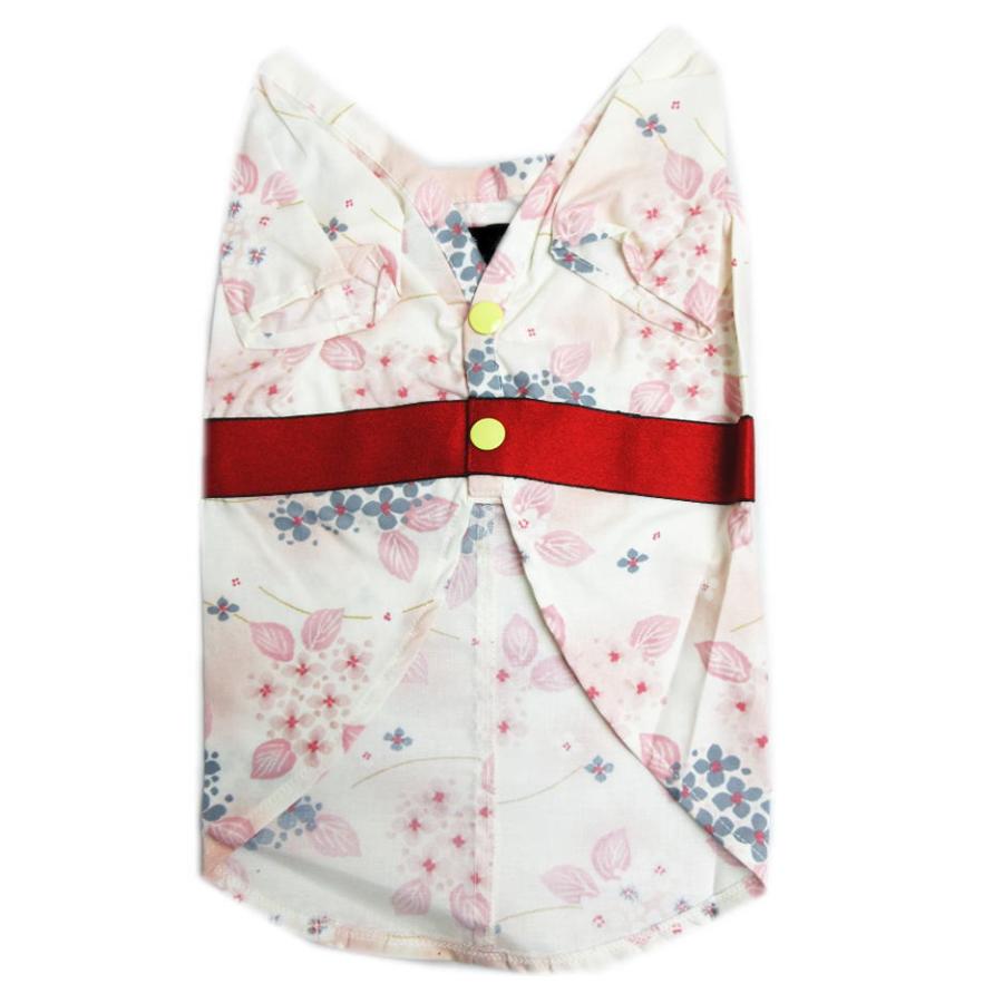 犬用 わんこ用 ViVi 本格派浴衣 犬の浴衣✨犬用本格浴衣 白×赤朝顔柄