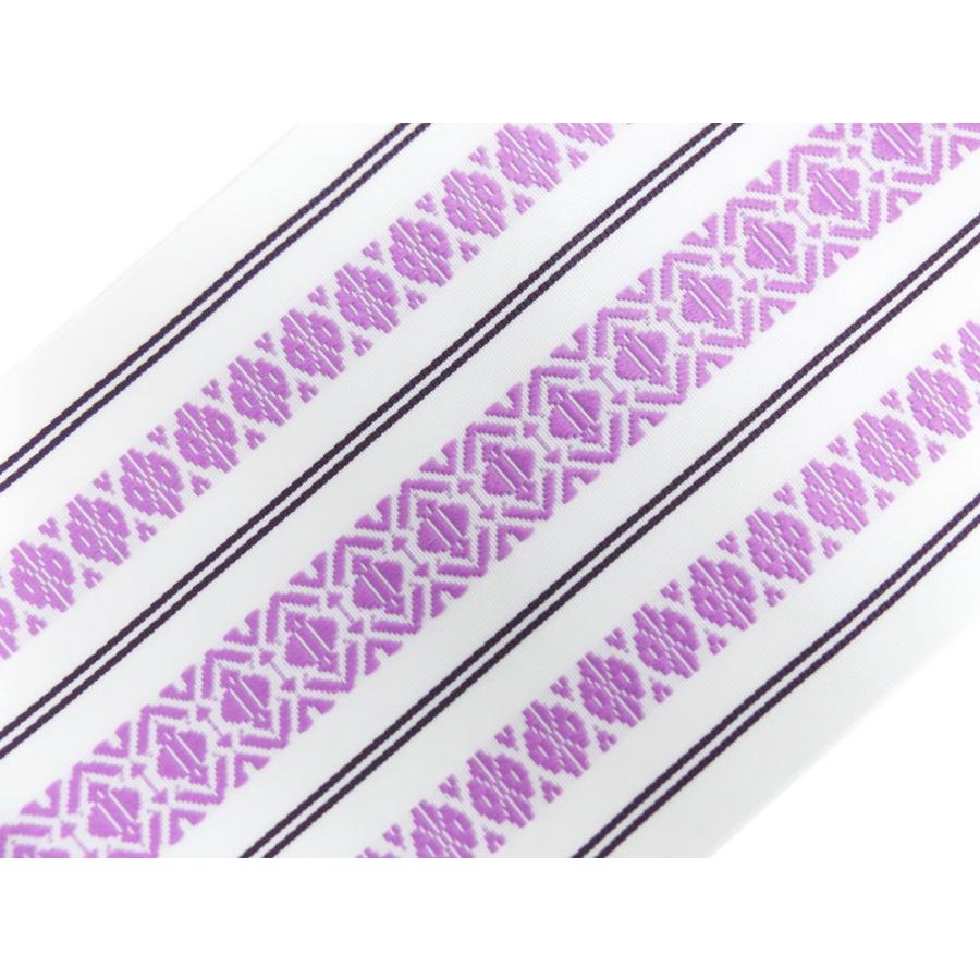 半巾帯 半幅帯 ゆかた ロング 単衣 夏用 日本製 浴衣 献上柄 白色 着物 長尺 Off 長尺