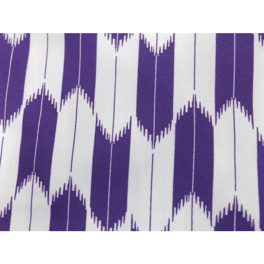 お買上 新品】 小振袖 二尺袖 袴 長襦袢 3点セット 白紫矢絣 M 濃緑地