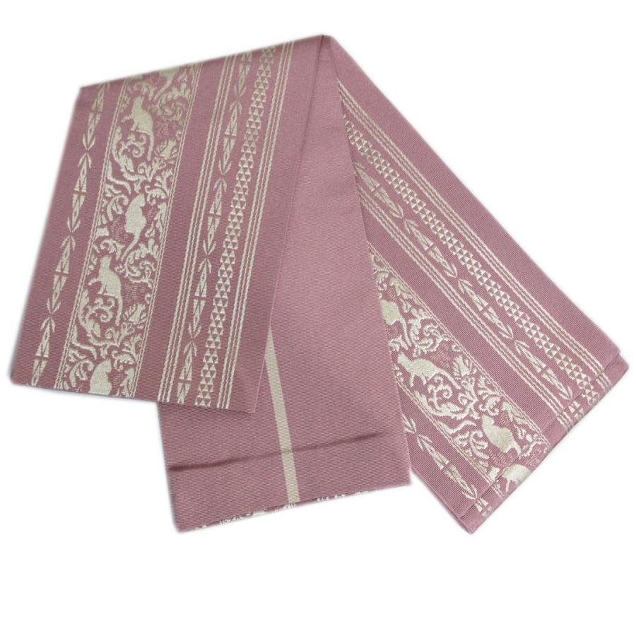 小紋) 紫地に猫