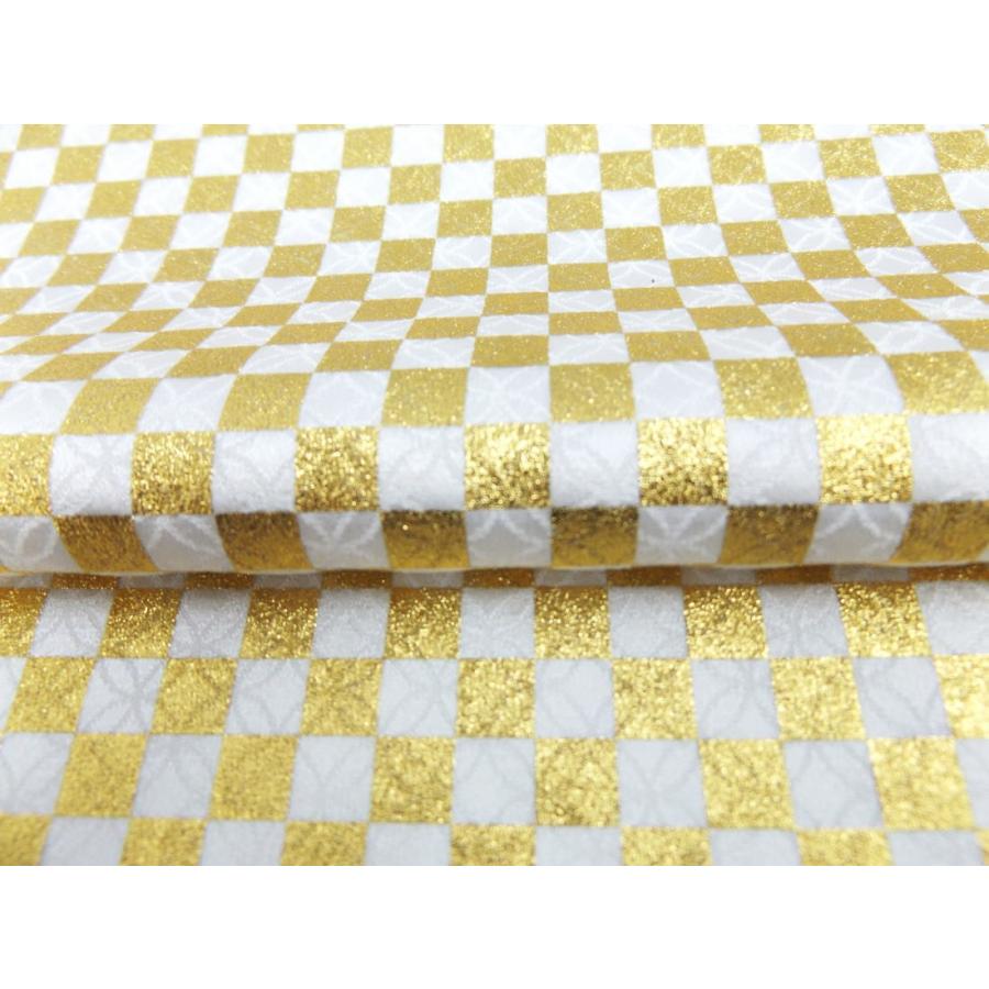 帯揚げ 帯上げ 正絹 市松柄 白金 日本製 振袖 成人式 着物 : 最新和服