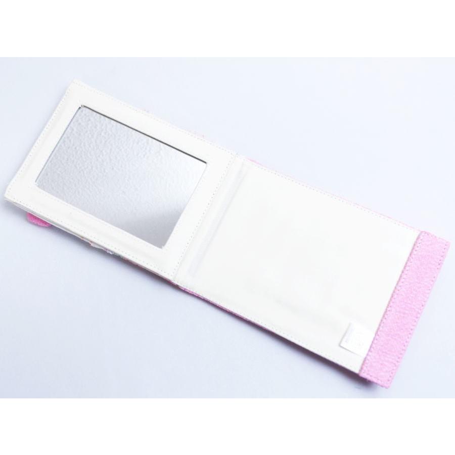 立て鏡 ミラー スタンド ハローキティちゃん 和柄 フェイス レース付