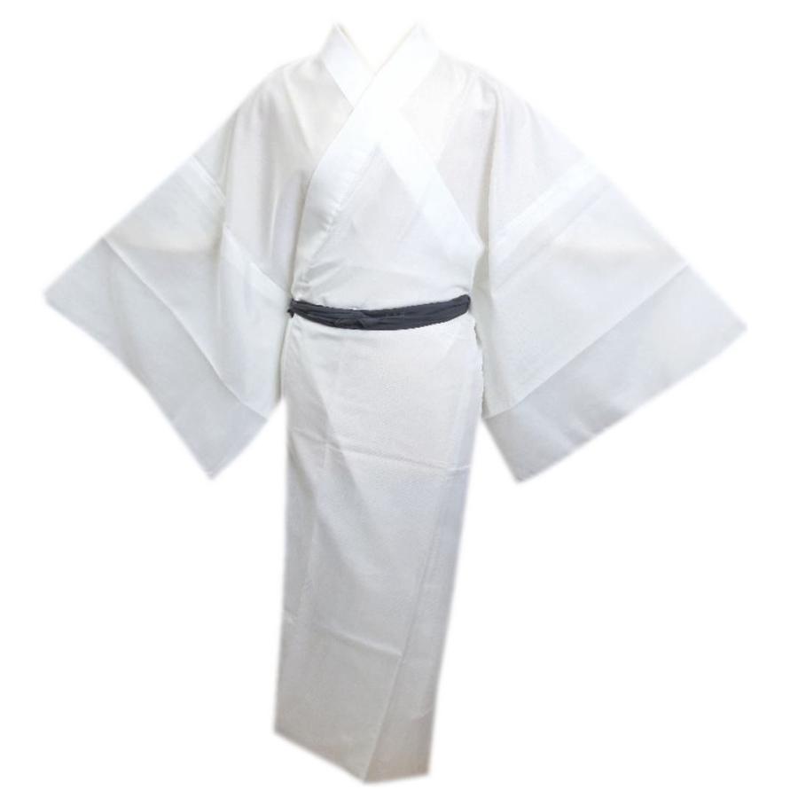 長襦袢 長地袢 メンズ 男性 夏用 絽 洗える 白色地白衿 3Ｌ 日本製 大きいサイズ 夏物 和装 着物 浴衣 下着 男物 紳士用 長襦袢 長地袢 メンズ 男性 夏用 絽 洗える 白色地白衿 3L 日本製