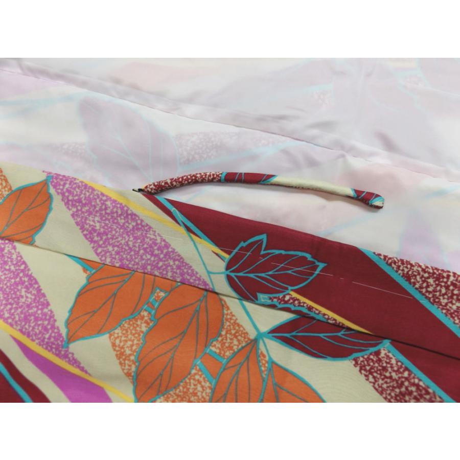 長羽織 はおり コート 洗える 和装 着物 ｈ ｌ 淡緑色地赤橙紫蔦ライン フリー 女性用 Phori 9 最新和服 和雑貨 和さくら庵 通販 Yahoo ショッピング