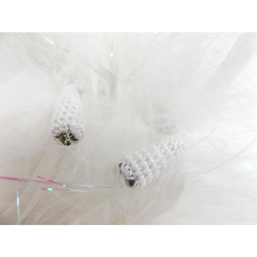 スワン羽毛ショール ロング 白に白羽根 振袖 成人式 卒業式 袴 着物