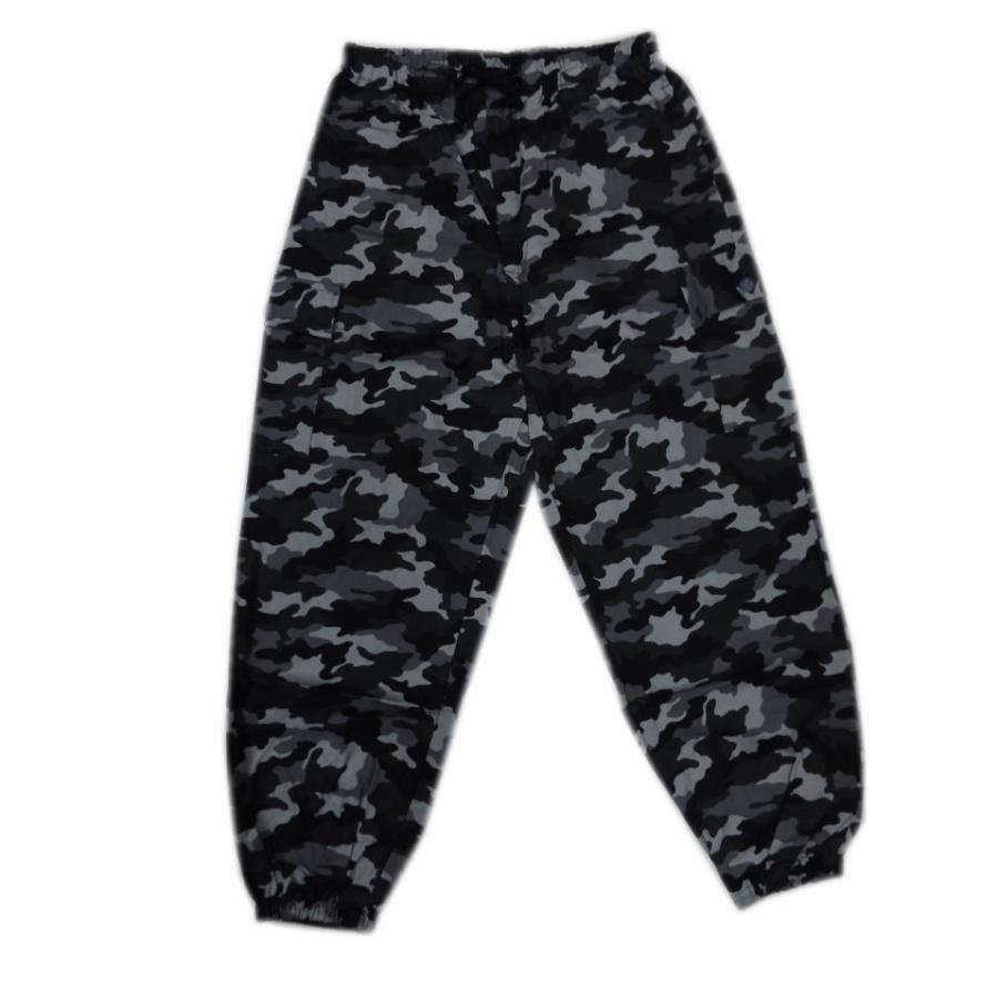 作務衣 さむえ メンズ 男性 黒グレー 迷彩柄 M L 日本製 綿 簡単  