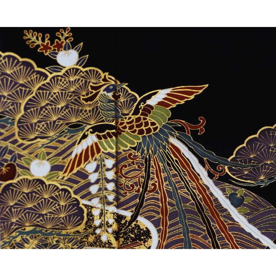 黒留袖と袋帯セット金彩作家物正絹トールサイズ帯長尺