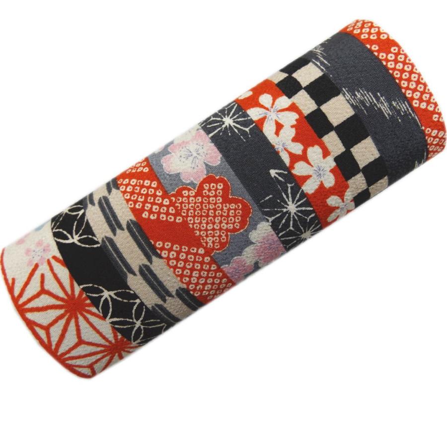 メガネ めがね ケース 入れ 和柄 ワンタッチ 黒赤グレー地和柄ライン Ykwmk 14 最新和服 和雑貨 和さくら庵 通販 Yahoo ショッピング