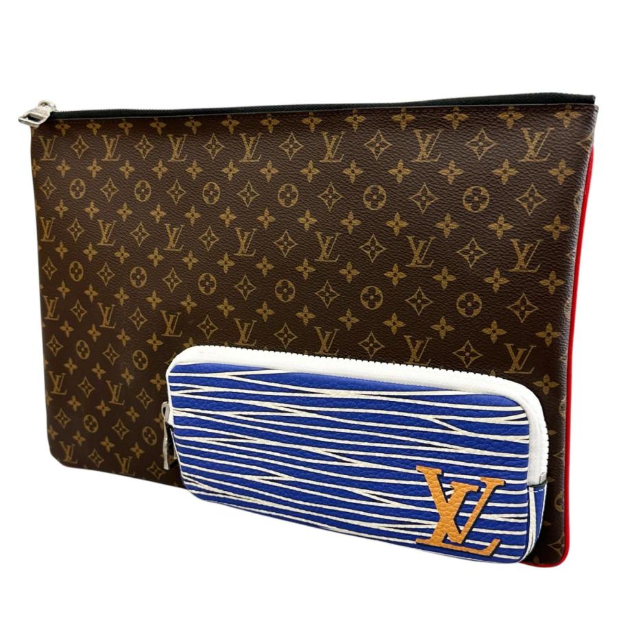 美品 LOUIS VUITTON ルイ・ヴィトン パッチワーク モノグラム M69690 クラッチバッグ モノグラムキャンバス ブラウン メンズ【中古】【送料無料】 LOUIS VUITTON（ルイ・ヴィトン） 美品 パッチワーク モノグラム