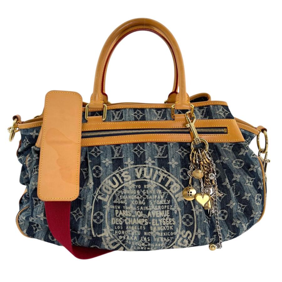 LOUIS VUITTON（ルイ・ヴィトン） 美品 モノグラムデニム カバレイエGM 