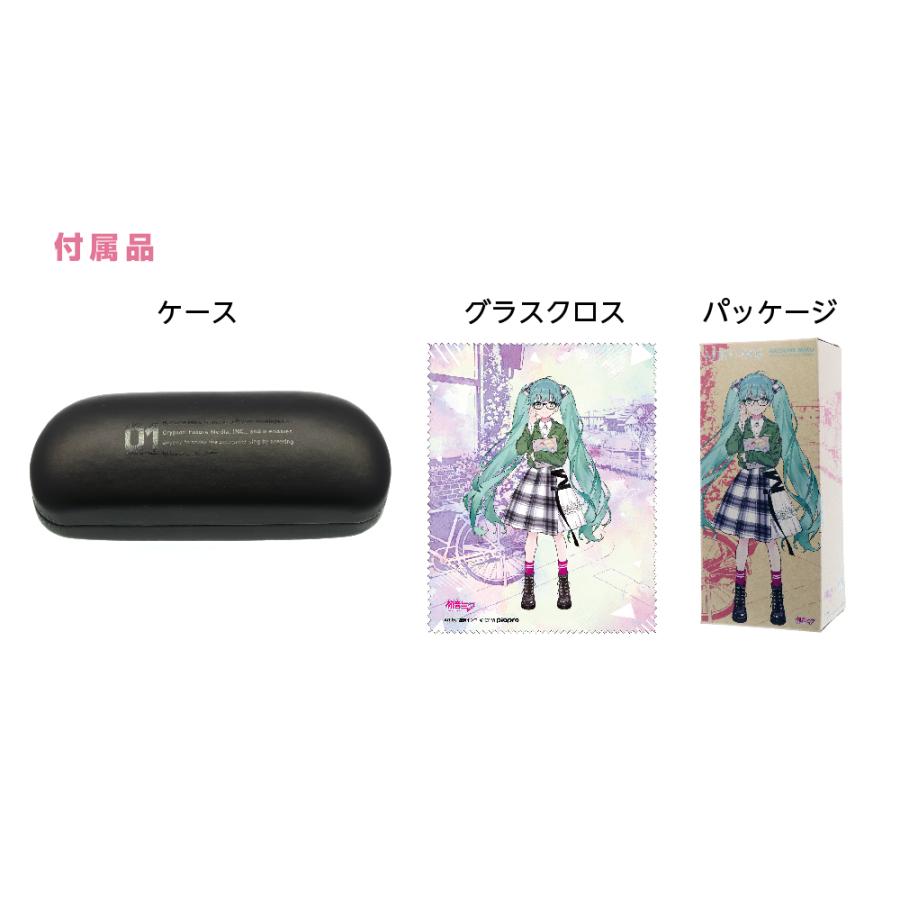初音ミク MIKU-005】 PCメガネ 度付き可能 G2083695 : 和真 Optus