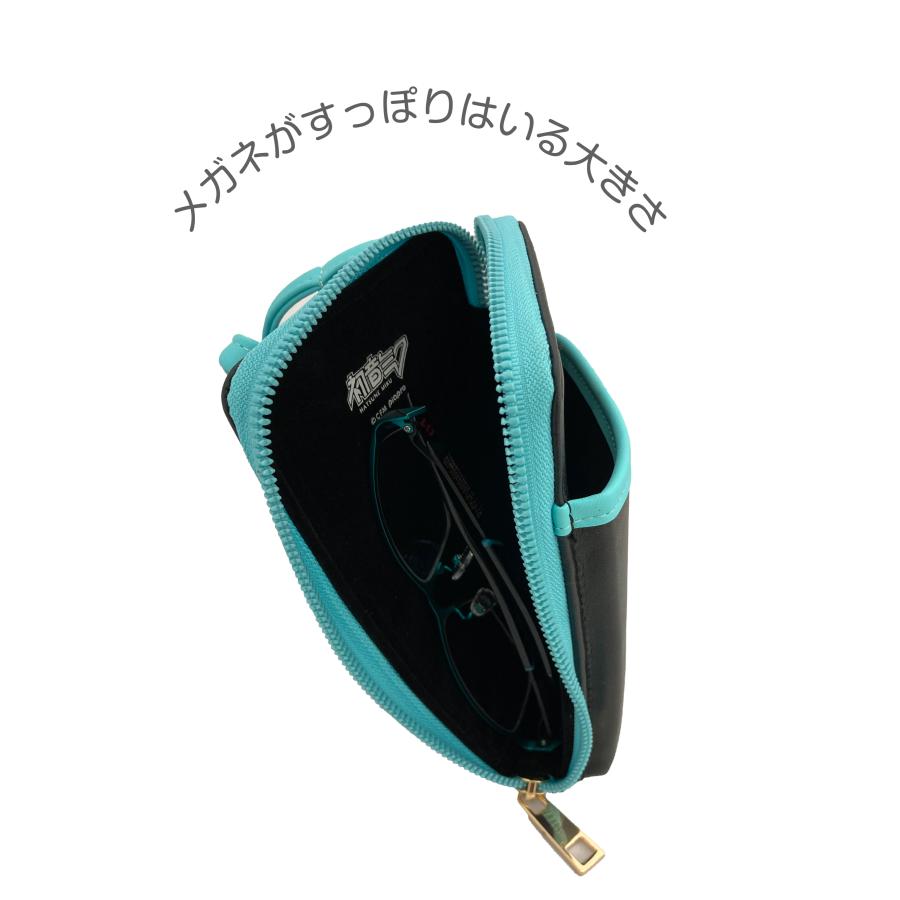 初音ミク】ショルダーメガネポーチ スマホ カード ペン : 和真 Optus
