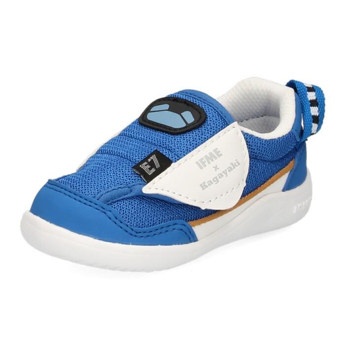 激安の かがやき Ifme Shinkansen ギフト E7系 イフミー スニーカー キッズ 22 0100 子供靴 新幹線 Ifme ブルー 男の子 ベビーシューズ