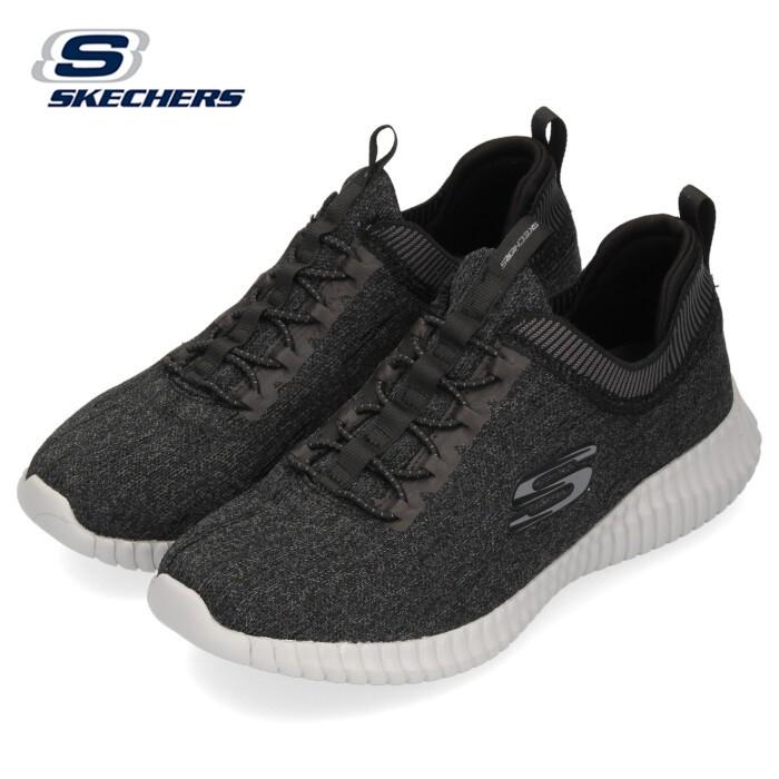 スケッチャーズ SKECHERS スニーカー メンズ 52642-BKGY Elite Flex-Hartnell スリッポン ウォーキング トレーニング 黒 ブラック グレー ワシントン靴店 Parade - 通販 - PayPayモール