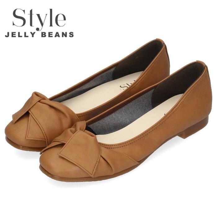 Style Jelly Beans ジェリービーンズ パンプス ローヒール 665 ブラック スクエアトゥ リボン クレープラバーソール レディース 日本製 セール Parade ワシントン靴店 通販 Paypayモール