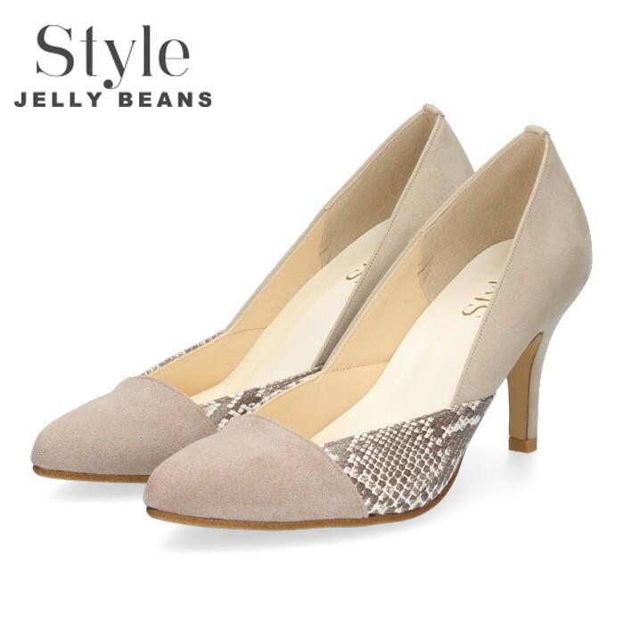 Style Jelly Beans ジェリービーンズ パンプス ピンヒール ハイヒール 7602 パイソン ポインテッドトゥ レディース 日本製 セール Parade ワシントン靴店 通販 Paypayモール