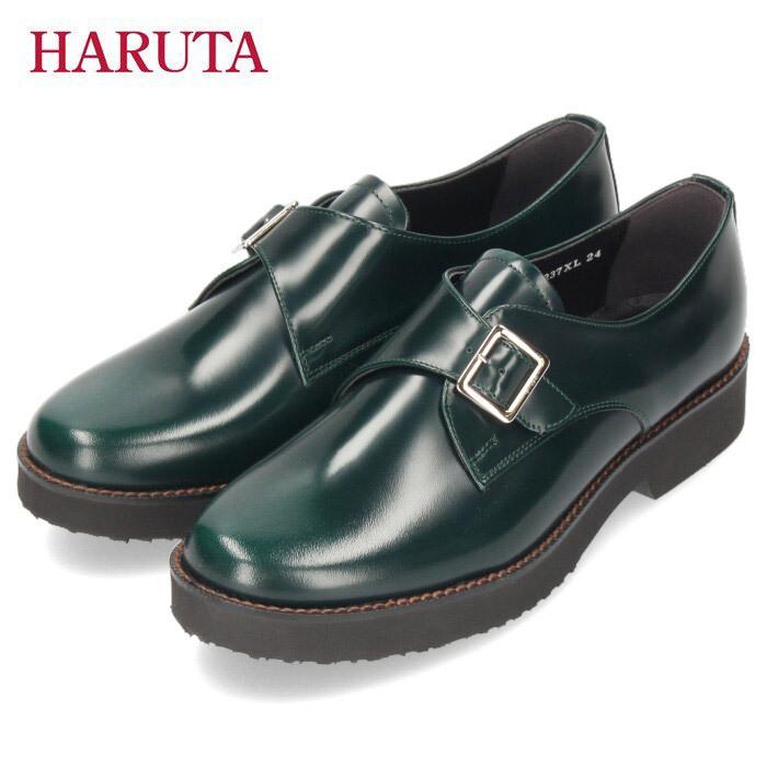 人気特価激安 ハルタ Haruta 靴 日本製 レディース 237 グリーン モンクストラップシューズ ローファー 本革 緑 公式店舗 Wolbergstudio Com