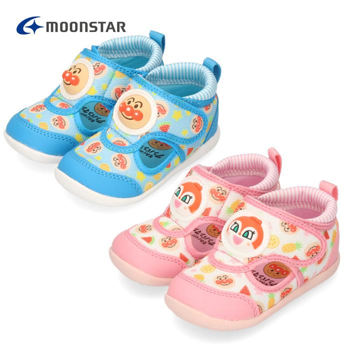 ランキングtop10 アンパンマン ベビー サンダル ムーンスター ドキンちゃん 37 Blue Pink 国内正規総代理