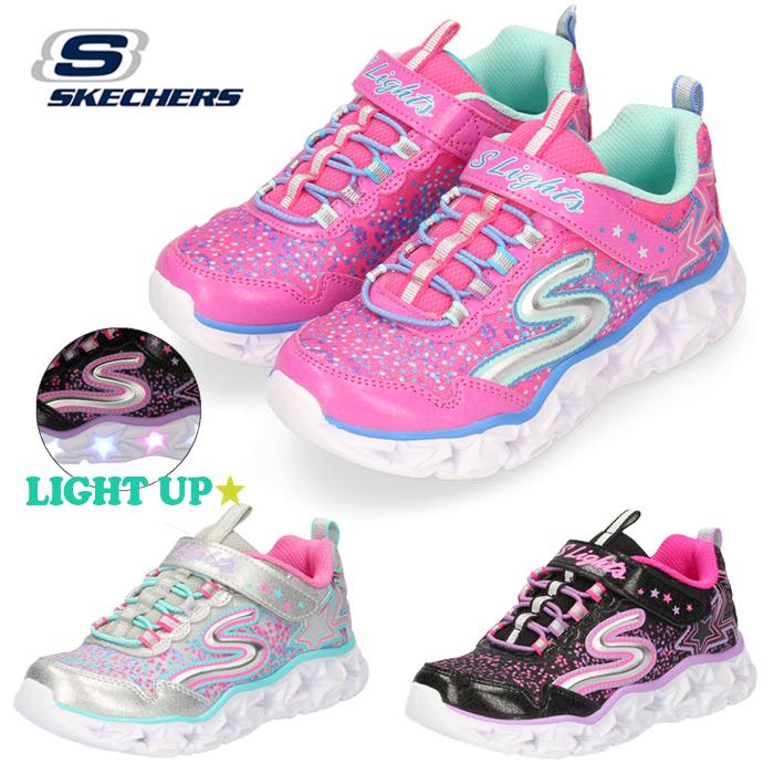 スケッチャーズ キッズ ジュニア スニーカー 女の子 S Lights Galaxy Lights 109l ブラック マルチ シルバー マルチ Skechers Parade ワシントン靴店 通販 Yahoo ショッピング