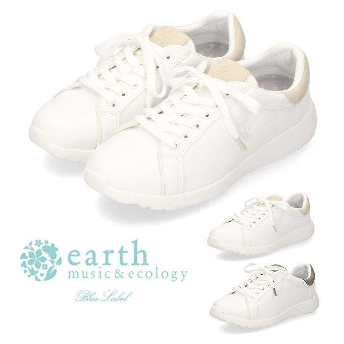 別倉庫からの配送 アース ミュージック エコロジー ブルーレーベル スニーカー 靴 レディース 通学 通勤 Earth Musicamp Ecology 306 ホワイト ベージュ グレー Recomenda Co