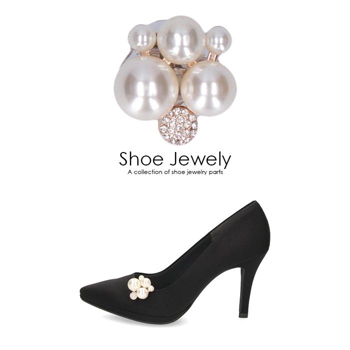 シューズクリップ ビジュー パール ラインストーン クリア シューズアクセサリー クリスタル 靴 飾り Shoes Jewelry 1812 Parade ワシントン靴店 通販 Paypayモール